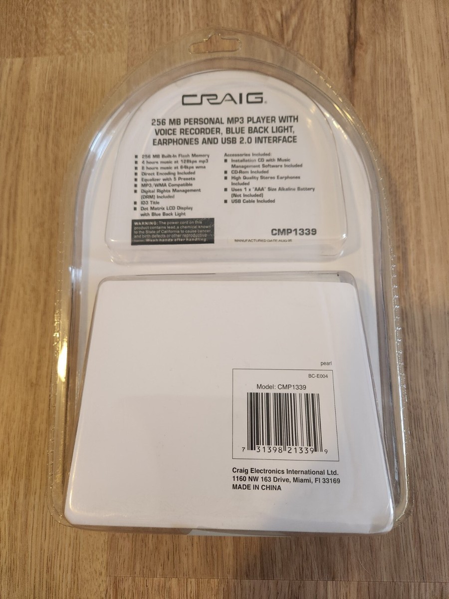 Craig CMP1339 256 MB MP3 Player With Voice Recorder | eBay