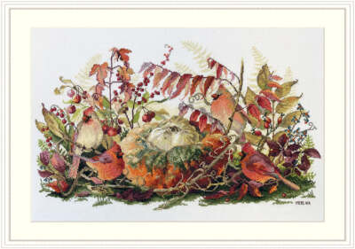 Merejka Counted Cross Stitch Kit Rhapsody in Red K-190