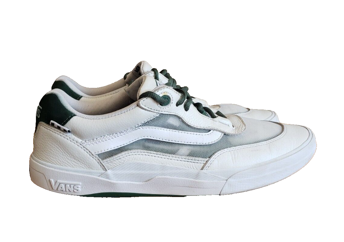 Vans Skate 2 Wayvee Shoes Men\'s 13 White‎ Leather Low Lace Retro Skate Sneakers Skate 2 Wayvee Shoe en White | Vans CA main image 3