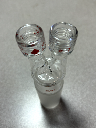 Adaptateur thermomètre/tube fileté Pyrex 29/42 #7 - Photo 1/2