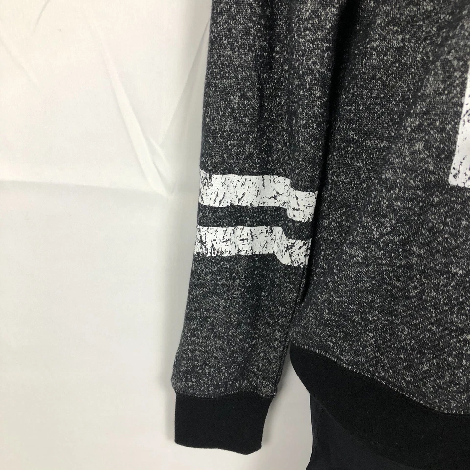 BOBBIE BROOKS Sweatshirt Women M Black Lightweight Relaxed Number Jersey - Image 3 of 4