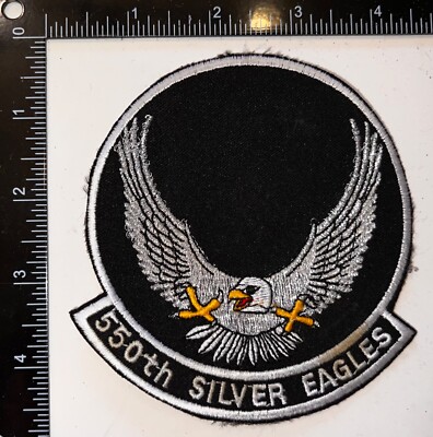 USAF 550th Fighter Squadron Silver Eagles Patch