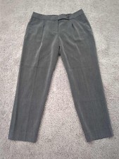 Giorgio Armani Dress Pants Womens 48 Gray Tapered Ankle Mid Rise Business Formal