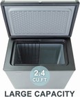 2.4 Cu.Ft Portable Propane Fridge, 110V/12V/LPG Small Campervan RV Off Grid Home