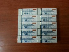 Set 10 pz Nikoffice gomma bianca in plastica per matita per ufficio e scuola