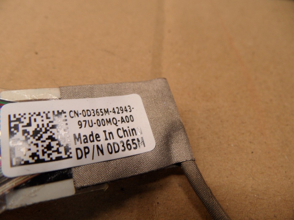 Câble D'Écran Dell XPS 1640 1645 1647 16 Pouces Dp / N 0D365M DD0RM2LC200