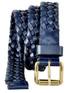 dockers braided leather belt