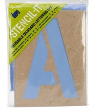 REUSABLE Painting Stencil Set  ~ LETTERING , NUMBERS , SYMBOLS ~ 8" inch