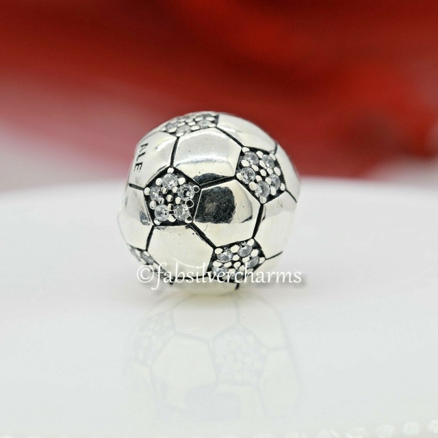 Authentic PANDORA Sparkling Soccer Ball 798795C01 Boy Girl Son
