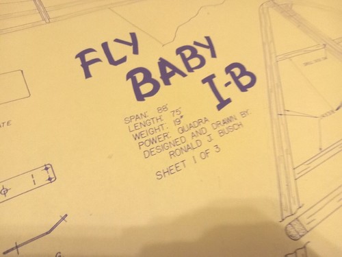 Vintage R/C Airplane Blueprint Plans "FLY BABY I-B" Complete 88" Wingspan Balsa - Picture 12 of 12