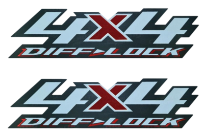 Sticker* 4 x 4 DIFF - LOCK For Attached Rear Body ISUZU D