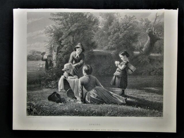 spring painting by T. Webster engraved by Pelee