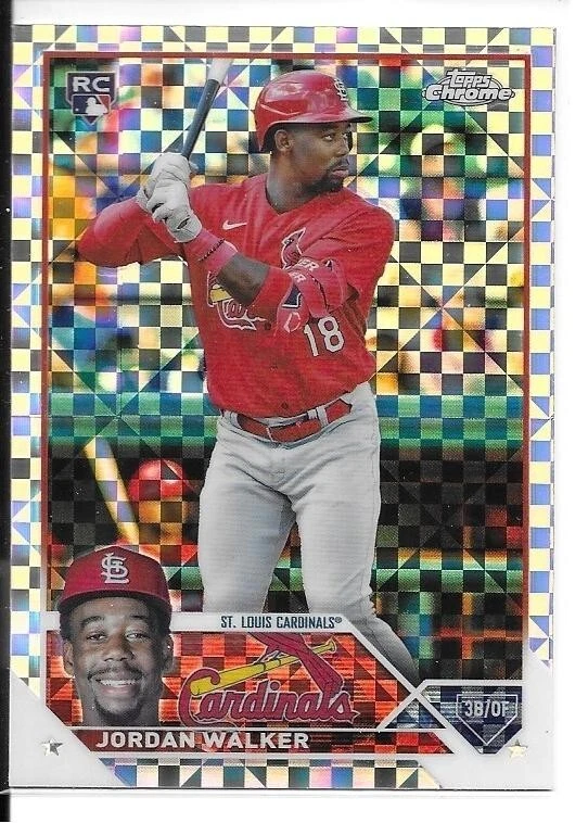 2023 Topps Chrome X-Fractor Jordan Walker Rookie RC Card #209