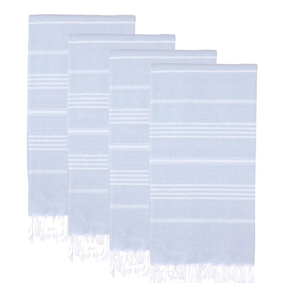 Turkish Beach Towel Set of 4 (38" x 71") | 100% Cotton Extra Large Turkish Towel - Image 4 of 4