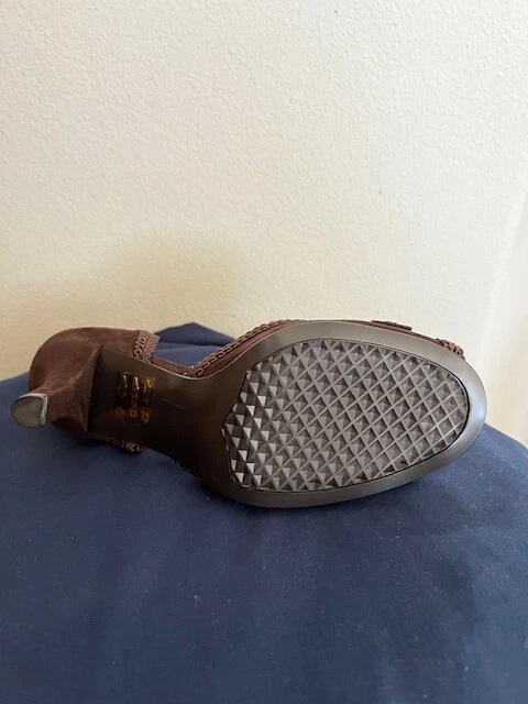Zapato cómodo Aerosoles Peep Toe Pump Gamuza Marrón Talla 6 M/B Nuevo Sin Caja Foto 3 de 3