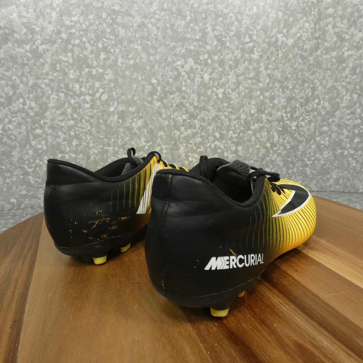 Nike Mercurial シューズ ブラック/イエロー　26 Nike Mercurial Vapor VIII FG Black Football Soccer Carbon