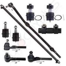 For Jeep Cherokee 10Pcs Front Tie Rods Ball Joints Adjusting Sleeves 1991-2001