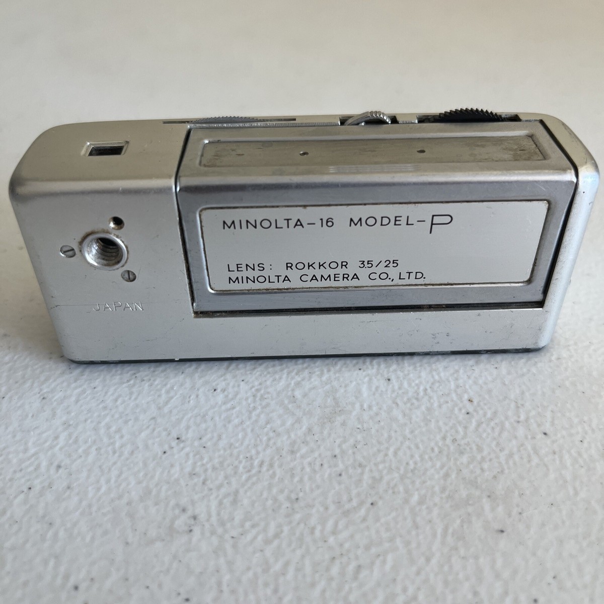 Minolta 16 Model P Subminiature Spy Camera with Rokkor 35/25