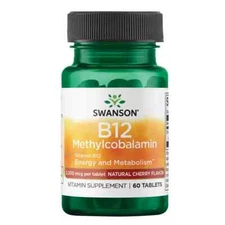 Swanson Vitamin B-12 Methylcobalamin 2,500 Mcg 60 Tablets Exp 12/25 FREE US SHIP