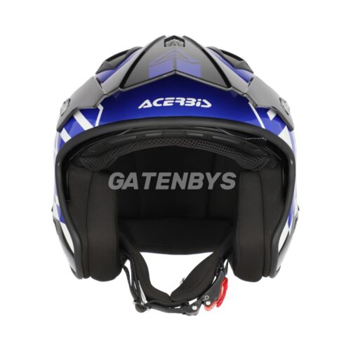 NEU ACERBIS TRIALS HELM TRAIL SCHWARZ/BLAU BETA ENDURO GASGAS TXT STRASSENZULASSUNG - Bild 4 von 10
