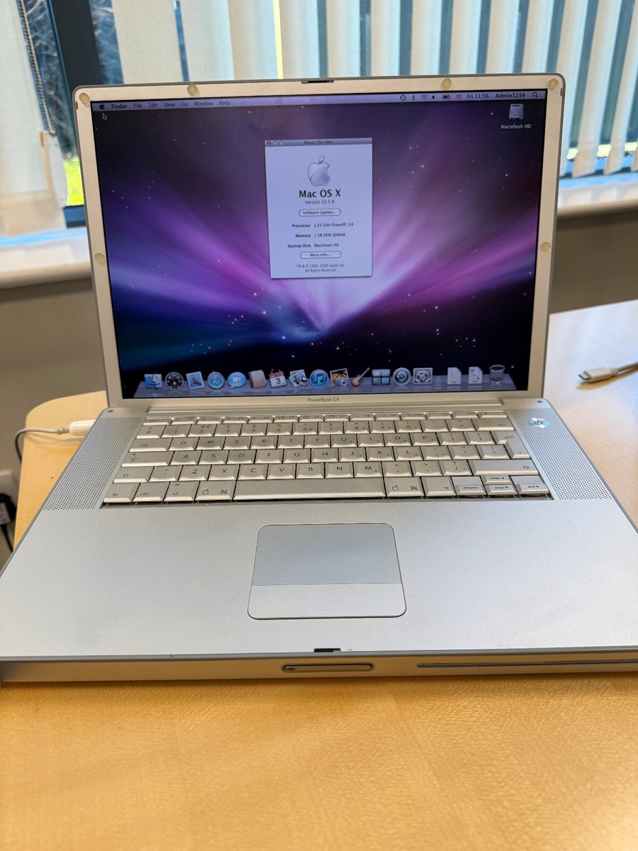 PowerBook G4-15‐1GHz-1G-60G 10.411 A1046（難あり 画面ムラあり