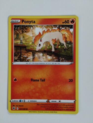 Pokémon JCC *Ponyta* 021/189 Radiación Astral No-Holo - Imagen 1 de 2