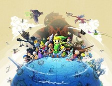 The Legend of Zelda Windwaker Nintendo GameCube Wii Art Print Small Poster