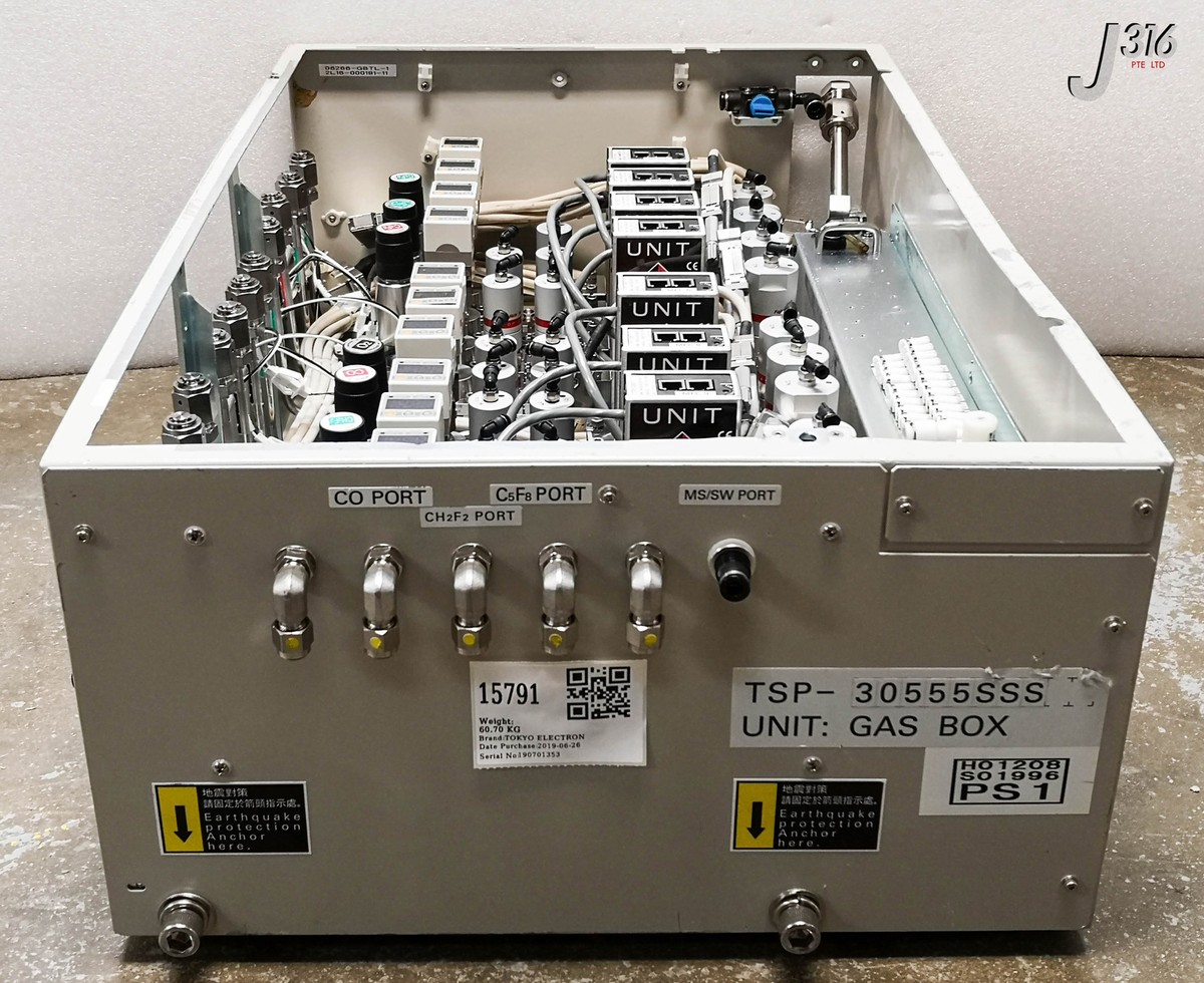 15791 TOKYO ELECTRON TELIUS TSP-30555SSS DRY ETCHER, GAS BOX