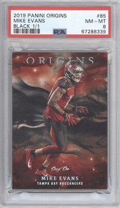 2019 Panini Origins Football Black Mike Evans #85 PSA 8