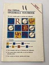 21st Edition Speedball Textbook Calligraphy Lettering Guide Paperback - BOOK !!!