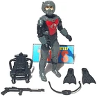 Vtg GI Joe EELS figure C v1 original 1985 Cobra Frogman COMPLETE accessories