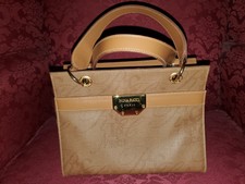 Nina Ricci- Vintage - Powder Bag In Calfskin With Golden Hardware