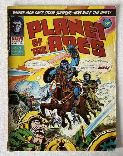 Vintage 1970's Issue #20 March 8, 1975 Marvel Comics PLANET OF THE APES