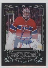 2016-17 O-Pee-Chee Platinum VIP Black Achievements Carey Price #VIP-25 Auto 1hh