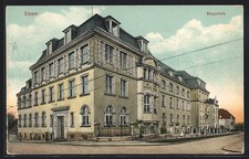 Essen/Ruhr, street corner at the mountain school, postcard 1915