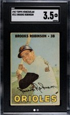 BROOKS ROBINSON 1967 Venezuela Topps Freshly SGC 3.5 Major Venezuelan Rarity 