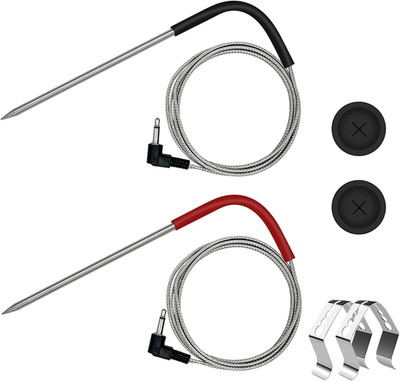 2-Pack Temp Meat Probe Replacement for Pit Boss Pellet Grills and Smokers, 3.5 M