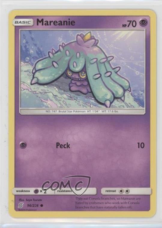 Mareanie Pokemon Sun & Moon Unified Minds #96