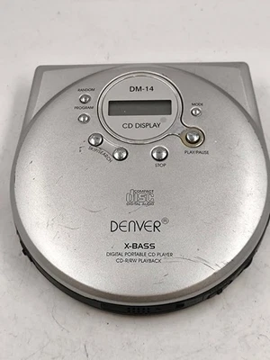 DENVER DM-14 CD-Player Funktioniert Nicht Für Ersatzteile Silber - Bild 1 von 4