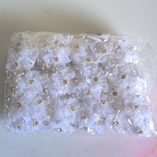 pack of 3D floral bridal appliques or floral spray embellishments