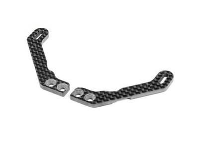 XRAY X4'23 GRAPHITE BODY POST HOLDER (L+R) / XRA301381
