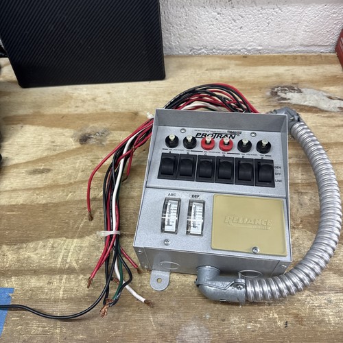 Reliance ProTran Load Side Transfer Switch 125/250 VAC 6 X 15-20A Circuit