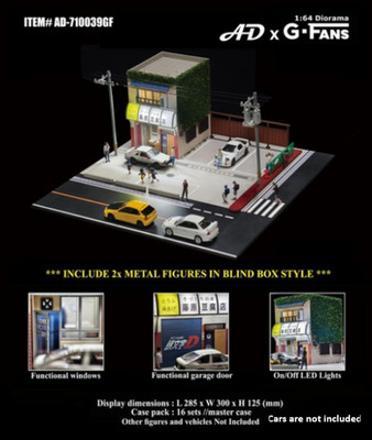 American Diorama x G Fans Akina Tofu Shop Diorama (Assembly required) 1/64