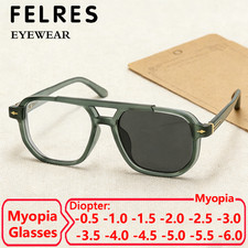Men Women Photochromic Myopia Nearsighted Glasses Outdoor Discolour Glasses New