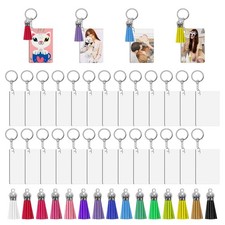 Sublimation Keychain Blanks MDF Keychain Blanks Bulk Double Sides Keychains