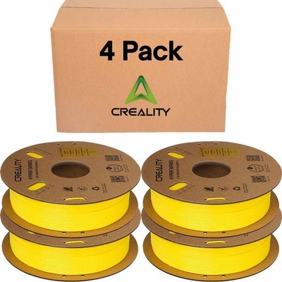 Creality Hyper PLA RFID Yellow Filament 4 Pack 1.75mm 1kg High Speed 3301010469