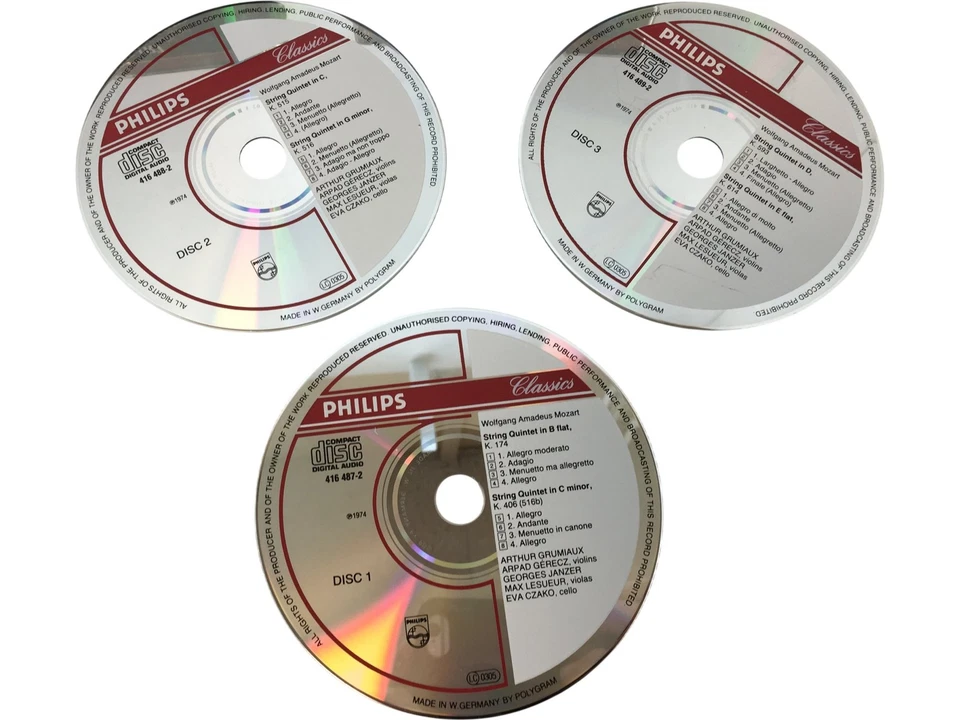 Mozart The String Quintets Grumiaux Trio 3 CD Box Set - Image 2 of 4