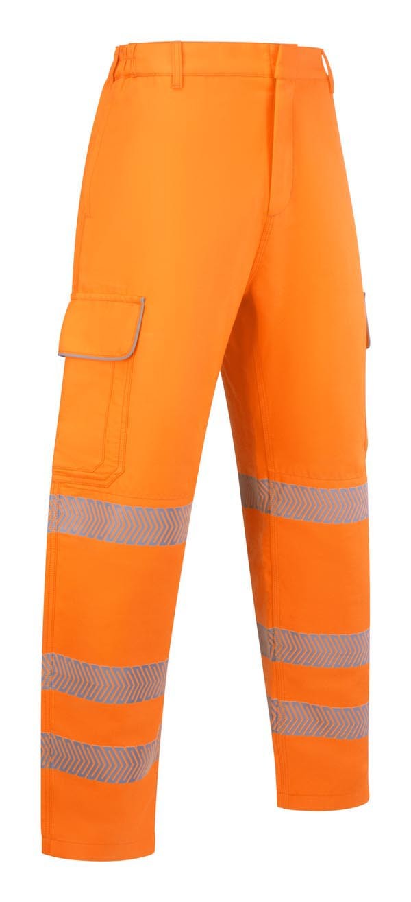 Beeswift Arc Compliant Hi-Vis Trousers Orange Size 40T