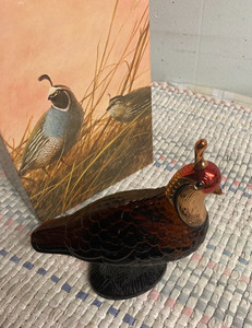 VTG Avon Quail Decanter Deepwoods After Shave Full NOS In Original Box