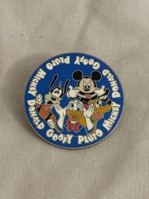 Disney Pin Disneyland Paris 2001 Fab 4 Silly Faces Mickey Goofy Donald Trading